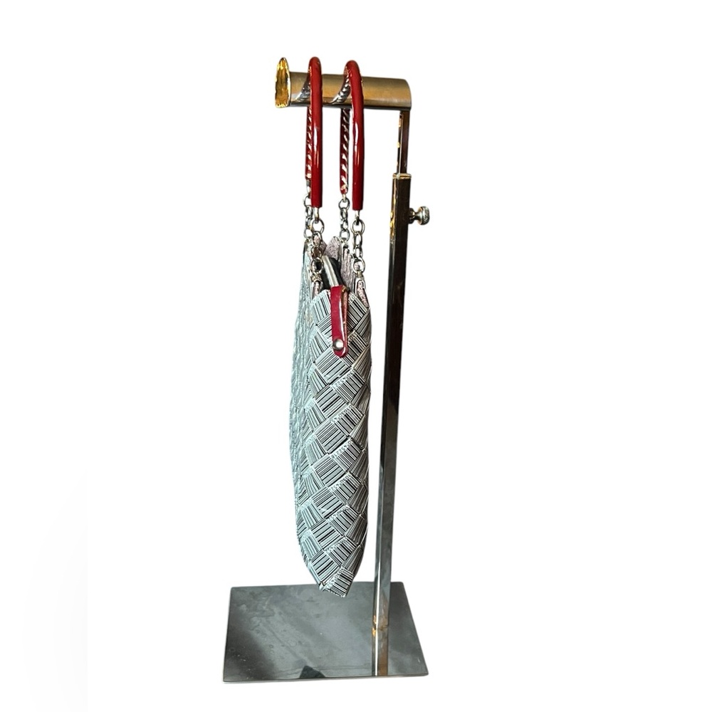 Nahui Olin Bar Code Wrapper Bag With Red Handles - image 4